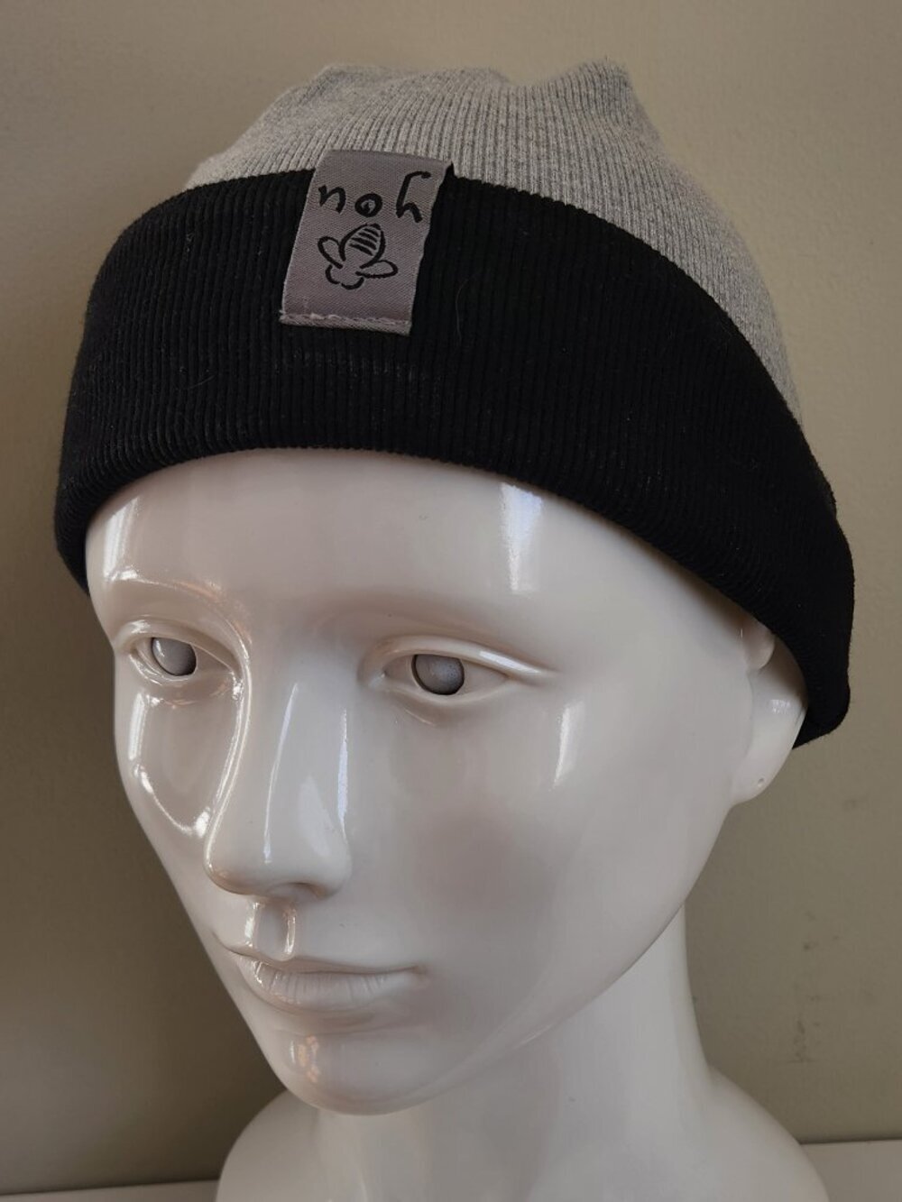 Just You Two-tone Knit Beanie Cap